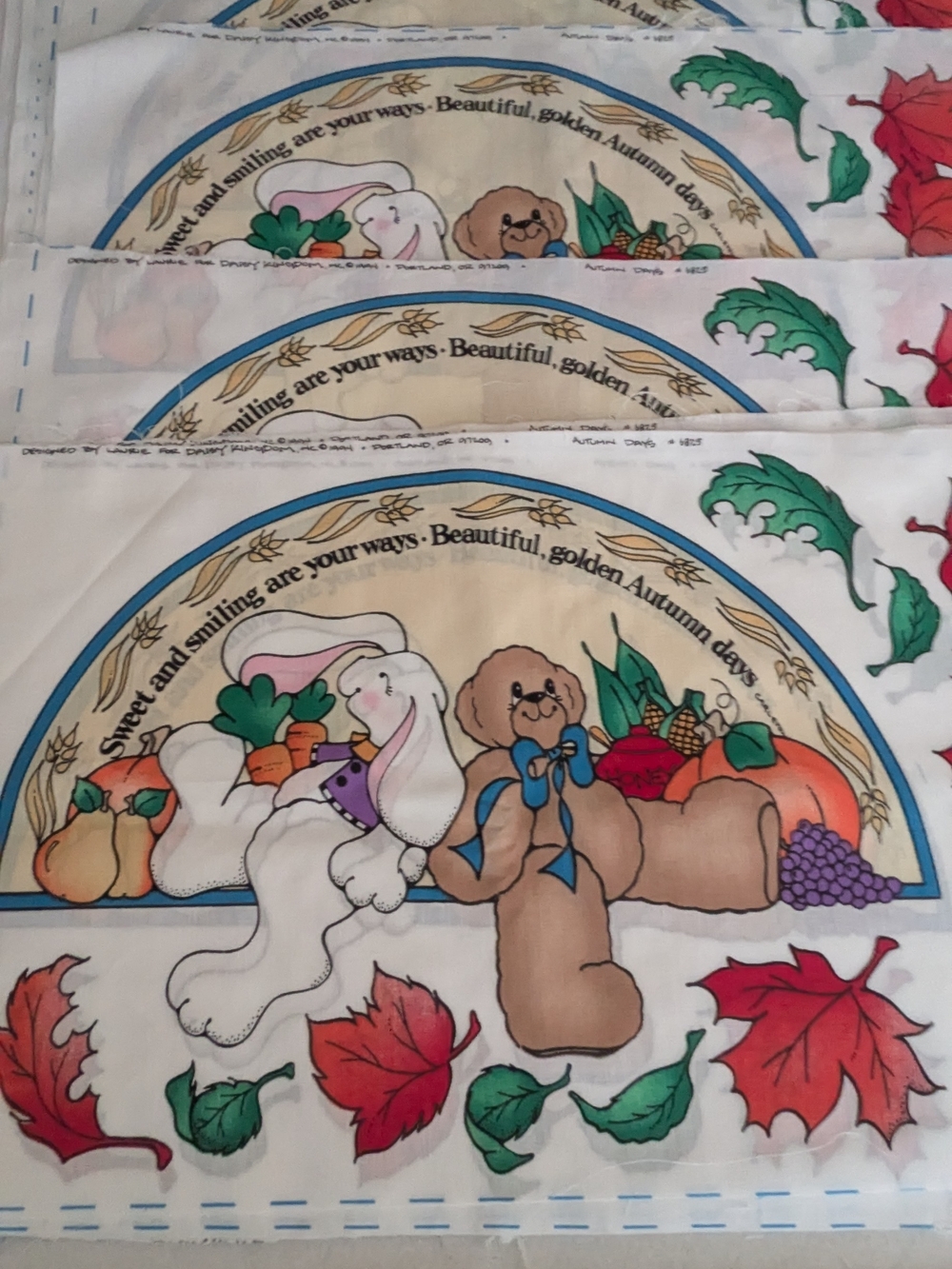 Vintage Daisy Kingdom Autumn Days Appliques - 12 each 20.12.5 Inches